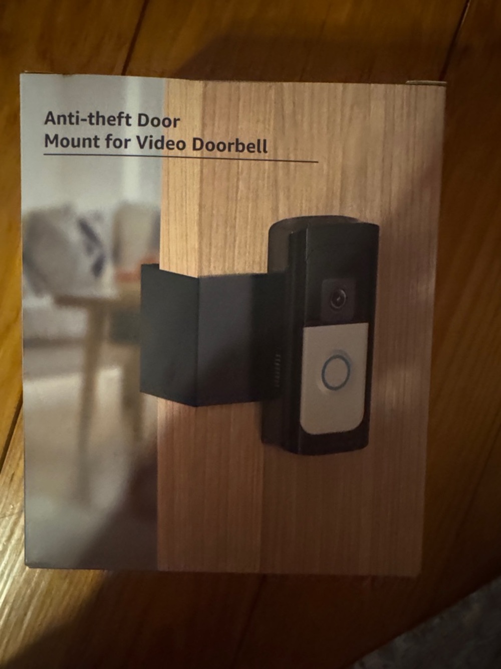 Anti-theft Door Mount for Video Doorbell - Black
